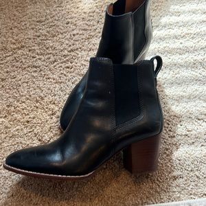 Madewell black ankle booties